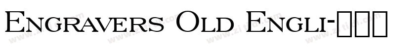 Engravers Old Engli字体转换